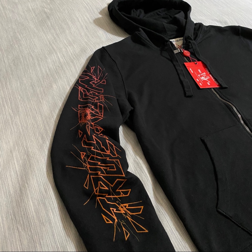 True Religion BrokenTrue Graphic Zip UP Sweatshirt - Picture 8 of 16